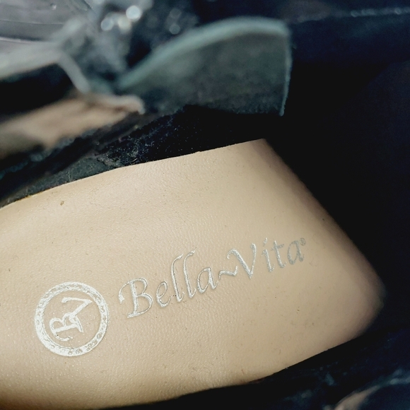 New Bella Vita Leather Strappy Block Heel Ankle Booties B144 - Picture 8 of 11